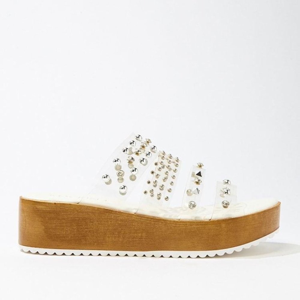 Clear Stud Platform shoes